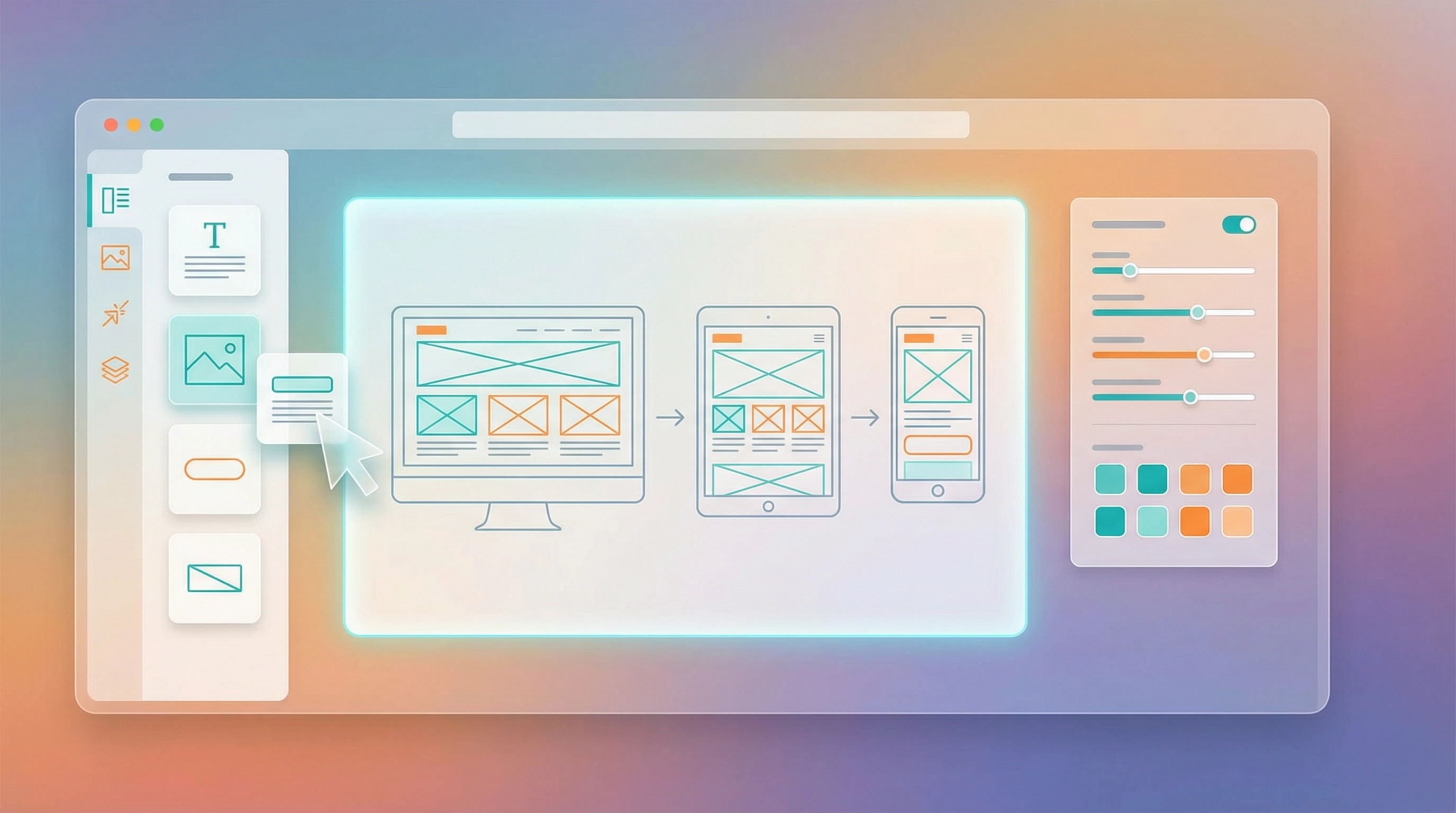 Website builder interface